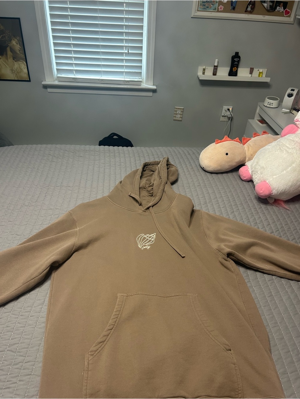 Women’s Jetty Shell Brown Hooded Sweatshirt
